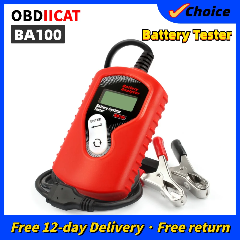 

OBDIICAT New Original BA100 Car Battery Checker 12v For All Cars Data Analyzer