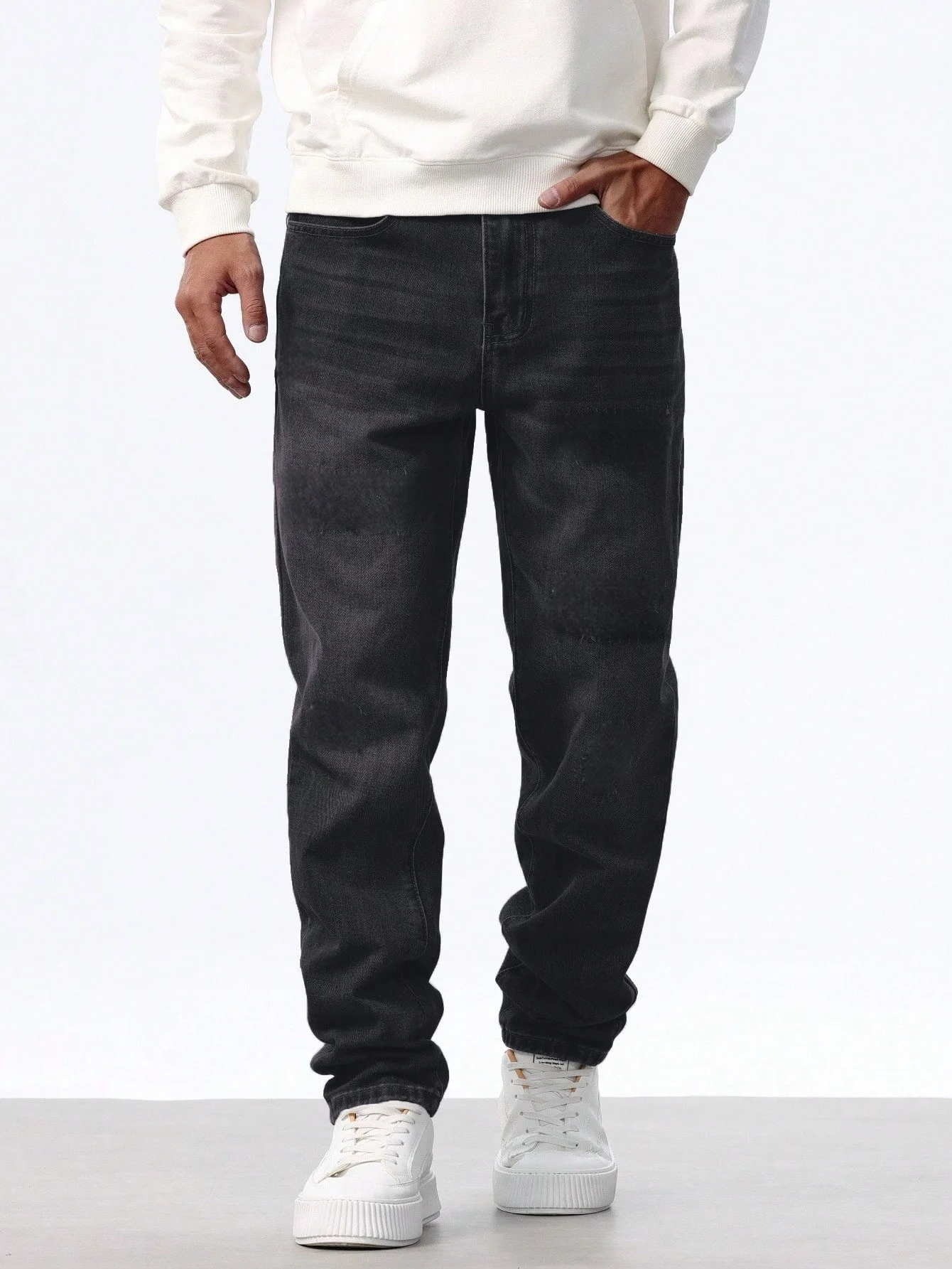 

Men's Slim Jeans Drip Light Retro Original Version. No accessories or belts included.