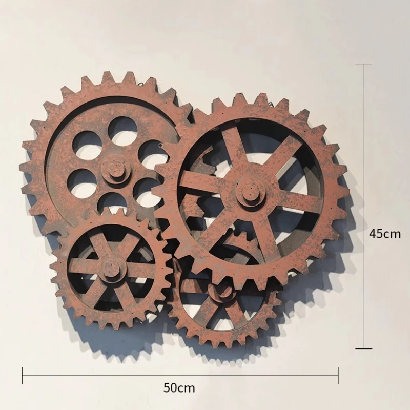 ‌ Steampunk Gear Metal Wall Art ديكور ميكانيكي صناعي ورشة عمل عتيقة تحت عنوان حانة جراج رجل كهف أعمال معدنية مزخرفة ‌