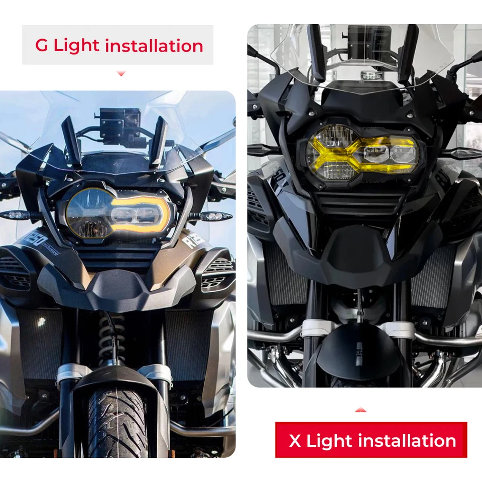 Kemimoto バイクヘッドライトプロテクター BMW R1200GS LC GSA R1250GS