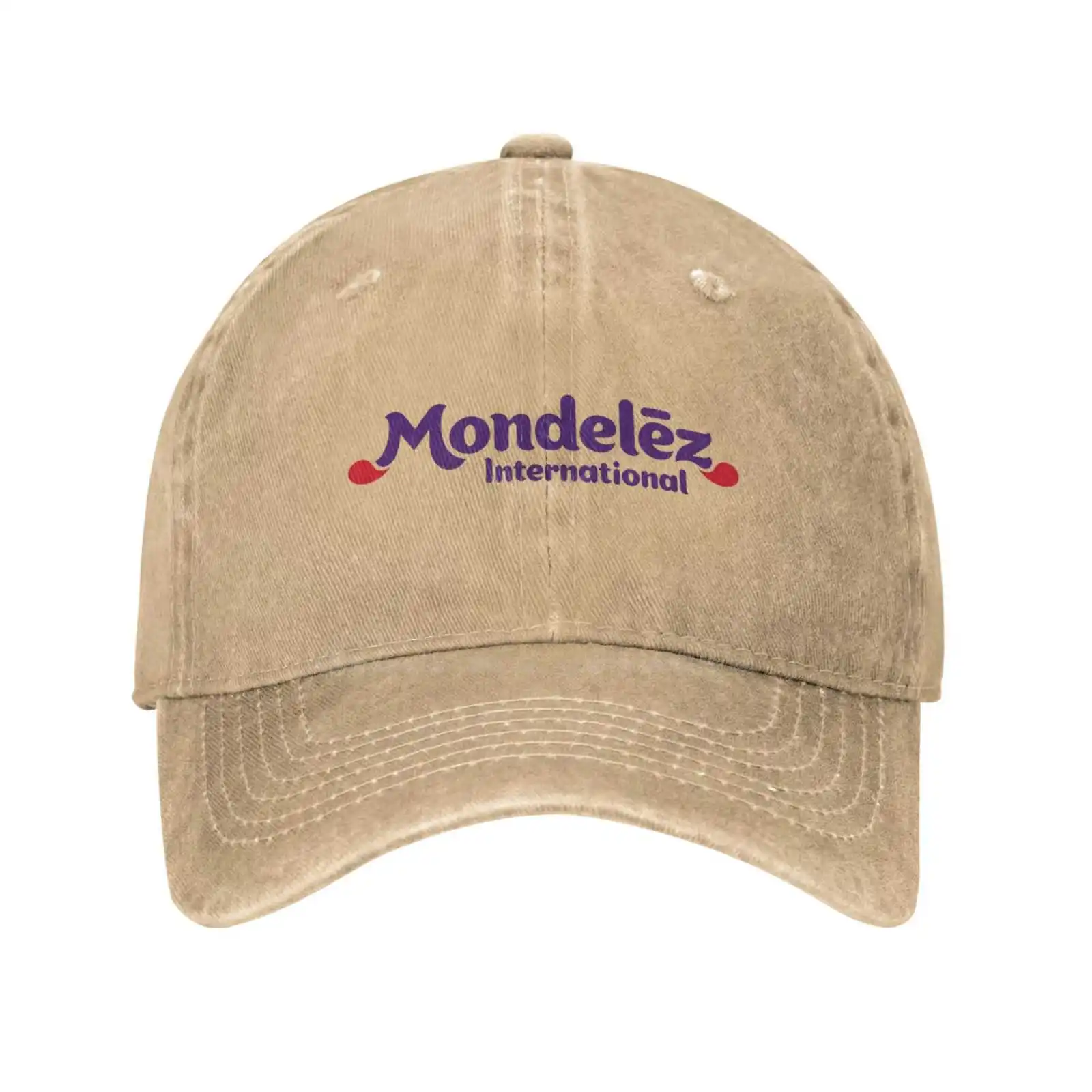 Monsiz Logo Denim Cap, chapéu tricotado, boné de beisebol, qualidade moda