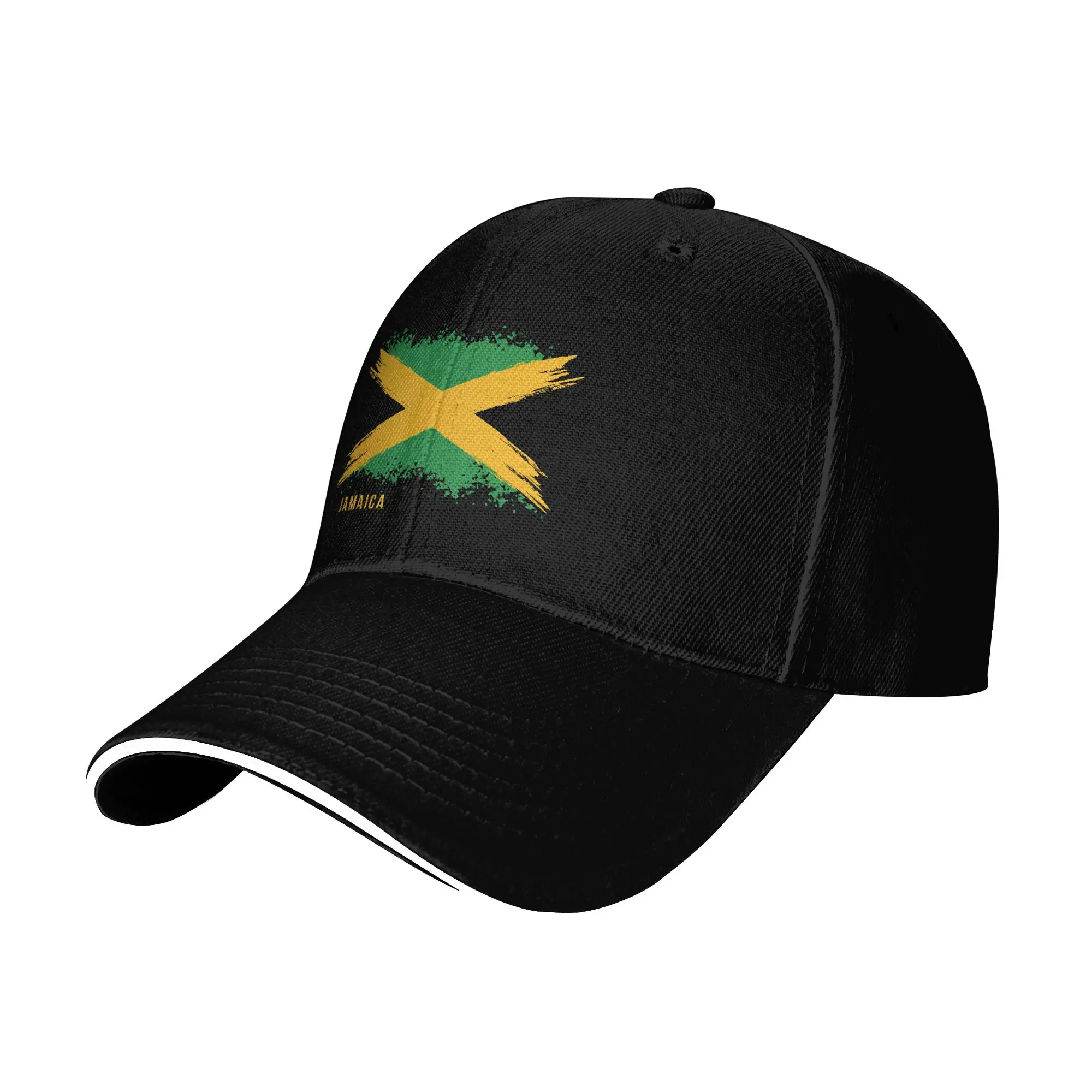 Summer Flag of Jamaica Baseball Cap  Outdoor Sport y2k Funny Print Sun Hip Hop Hats Women Men Hot Sale Snapback Cap