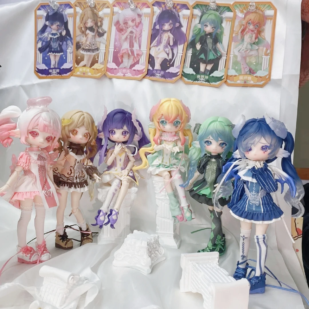Penny'S Box Luluya Symphonic Poem 1/8 Bjd صندوق أعمى عمل الشكل صندوق غامض Kawaii أنيمي دمية مفاجأة حقيبة فستان الدمى لعبة