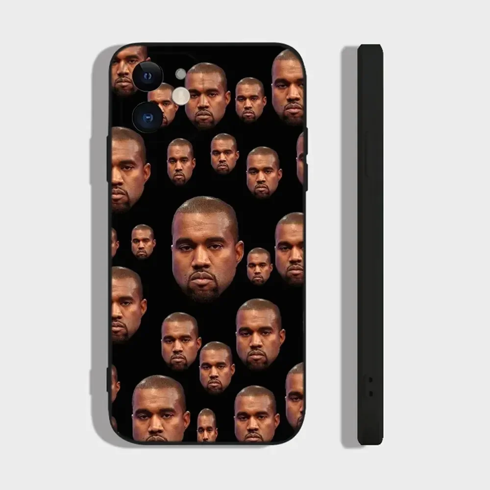 Funny Rapper Kanye West Ye Phone Case for IPhone 16 15 14 13 12 11 Pro Max Mini 8 7 Plus SE2 X XS MAX Silcone Soft Covers Fundas