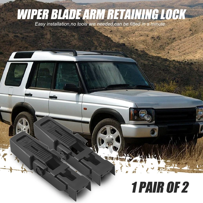 2Pcs Front Wiper Blade Arm Retaining Lock Clip For Land Rover Discovery II Range Rover L322 DKW100020