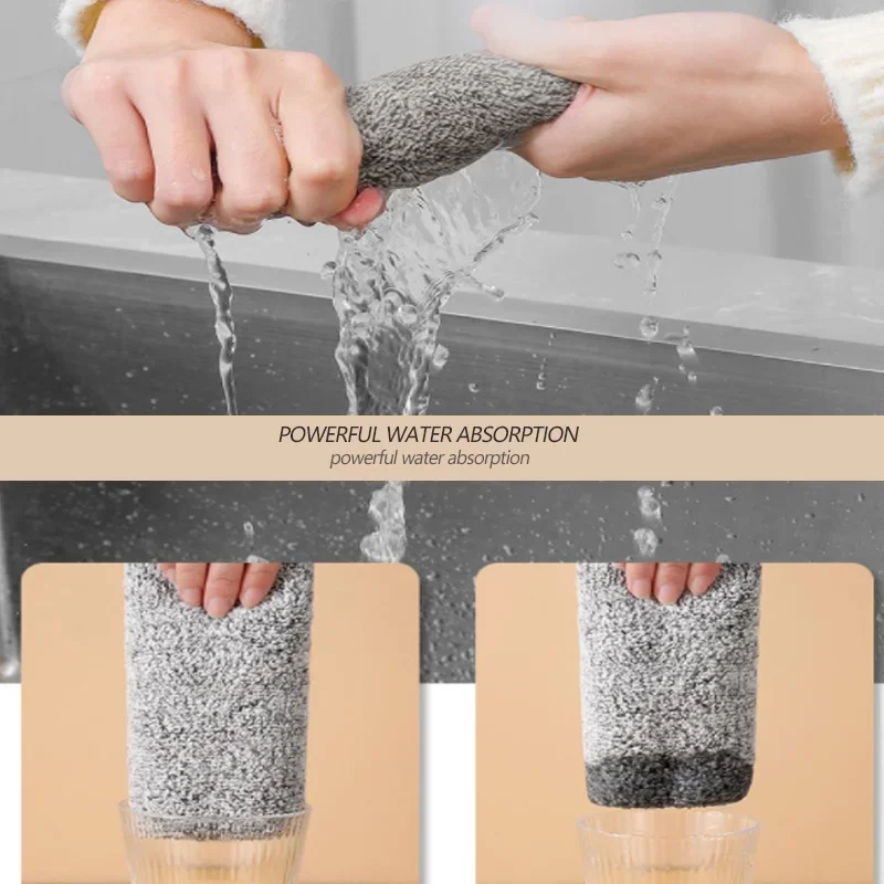 20 PCS Microfiber Glass Cleaning Cloth Rags Super Absorbent Hand Wipes Dish Cloth Kitchen Cleaning Cloth Car Wash Drying Cloth