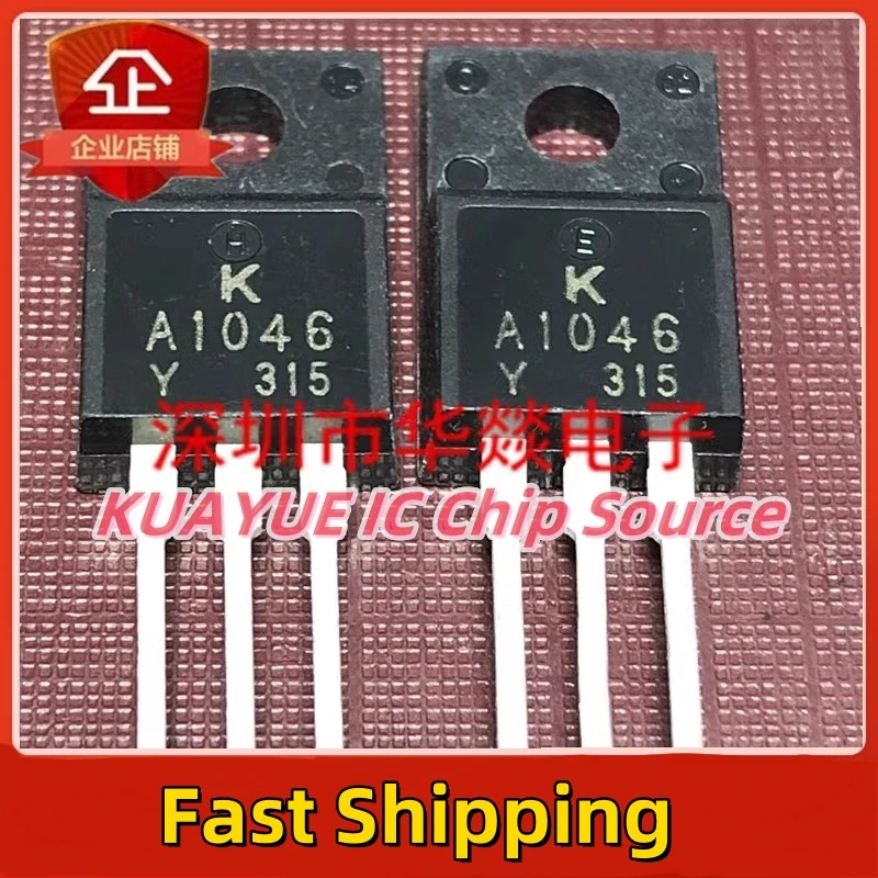 10PCS-30PCS  2SA1046   A1046   TO-220F  100V  10A   Fast Shipping Quality Guarantee