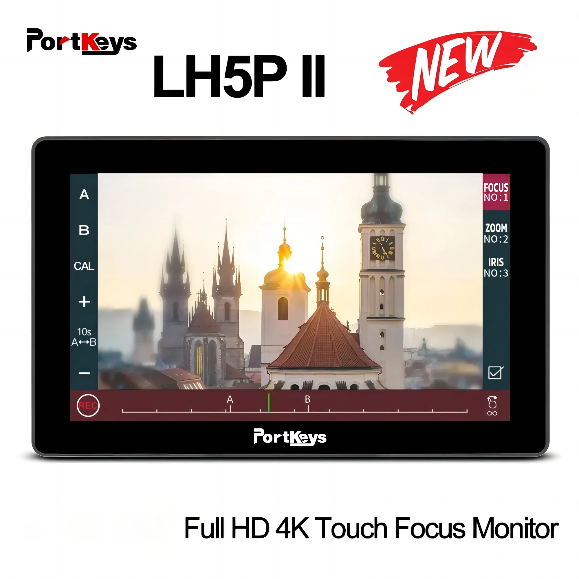 Portkeys LH5P II 5.5 inch 2000NIT Full HD 4K Touch Focus Monitor for Sony Pansonic Canon BMD On-camera Touch Screen Monitor