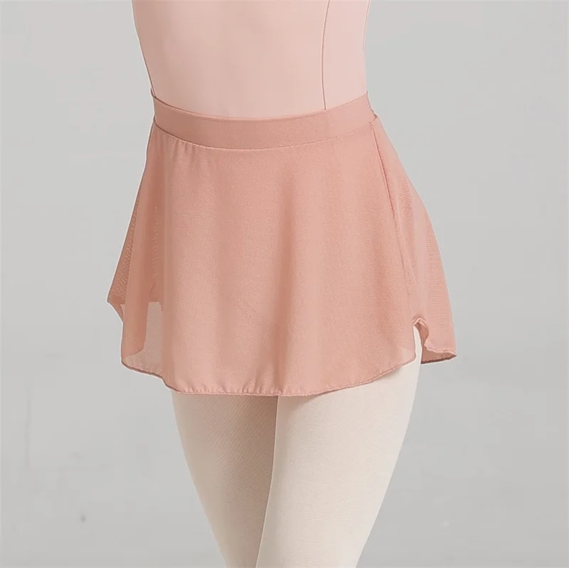 Heißer Verkauf billig hochwertige Kinder Mädchen Kinder tanz tragen hoch Spandex gewickelt Mesh Ballett röcke – Detail 12