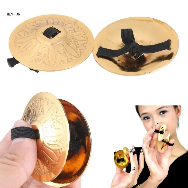 Professional Small Finger Cymbals Belly Dancing Finger Cymbals Hand Bells M89D