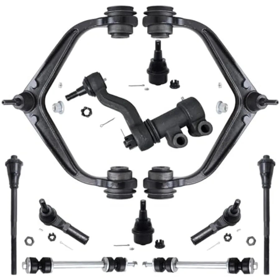 

Detroit Axle - 11pc Front End Kit for 2011-2019 Chevy Silverado GMC Sierra 2500HD 3500HD 2 Upper Control Arms 2 Lower Ball Join