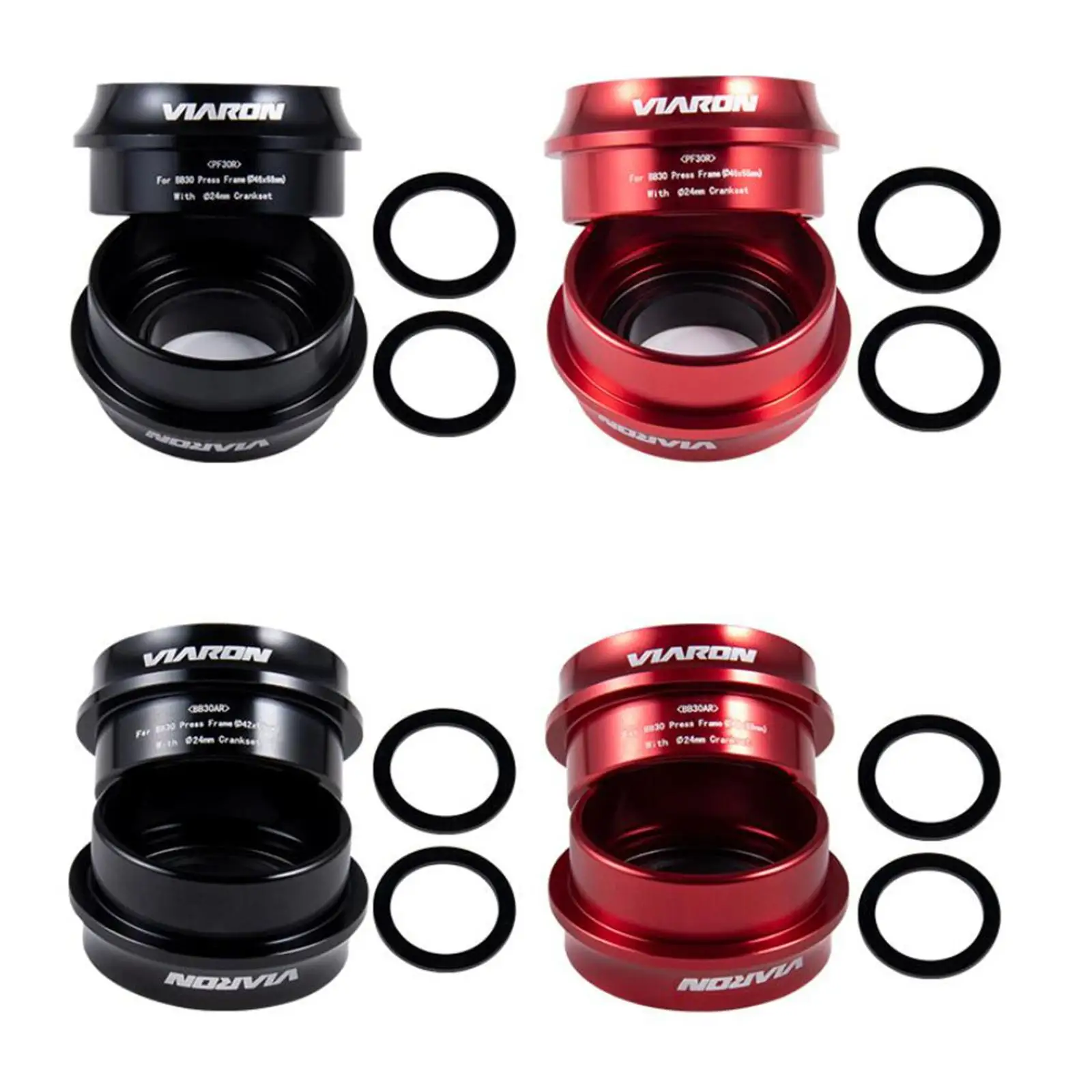

Bike Bottom Bracket Press Fit Conversion Adapter Aluminum Alloy Bearing Kit for Road Bicycle Use