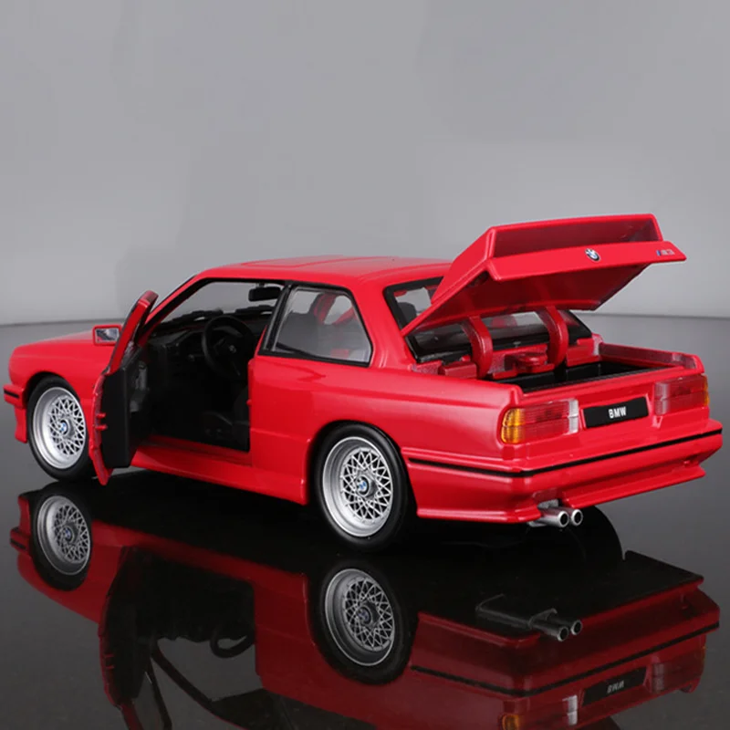 In Stock Bburago 1:24 Bmw 1988 M3(E30) Alloy Miniature Diecast Model Bmw Retro Car Alloy Luxury Vehicle Toys Kids Christmas Gift