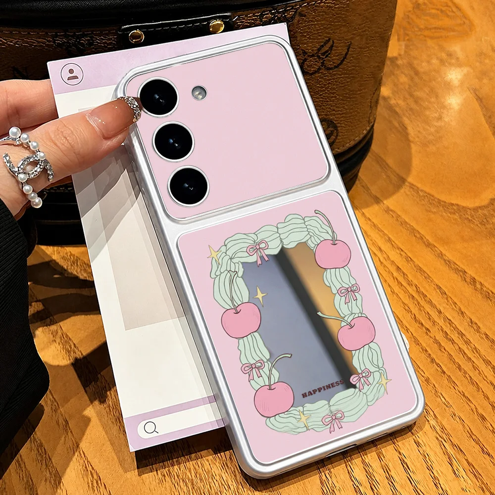 Make Up Mirror Phone Case For Samsung S26 Ultra S25 FE A57 5G A56 A55 A16 A54  A17 A53 A37 A36 A35 S24 S23  A07 A06 Cover Bumper - view 4