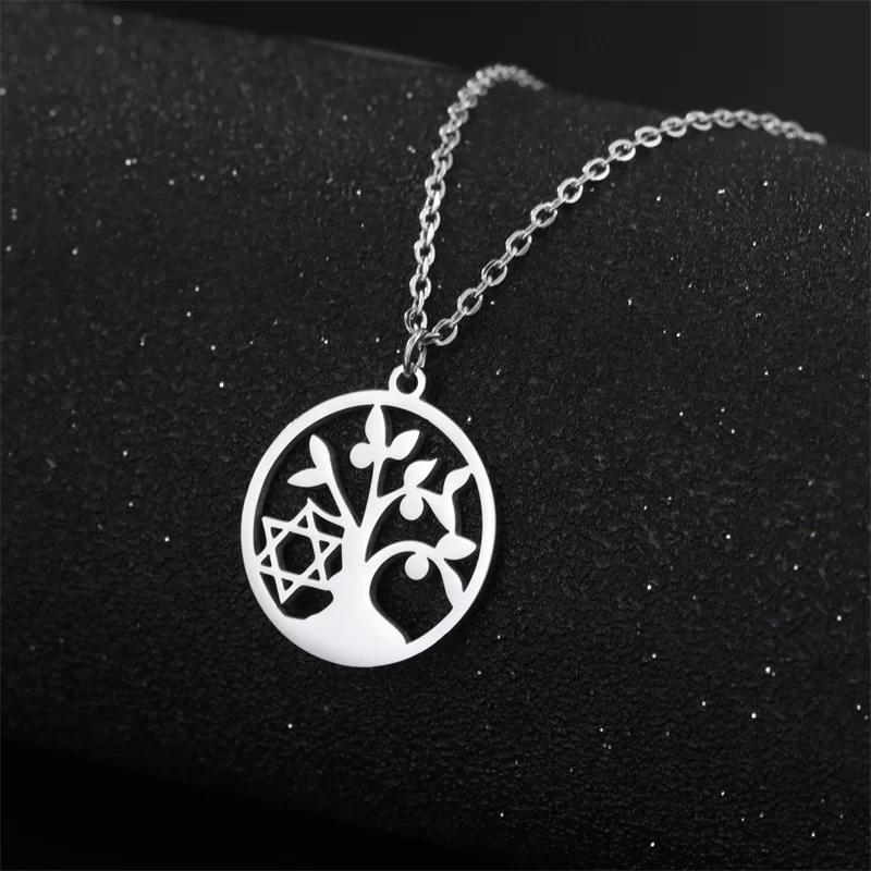 Klassische Goldfarbe Edelstahl Halskette für Frauen Kette Halsreif Mond Kaktus Anhänger Halskette Schmuck Geburtstags geschenk Großhandel – Detail 31