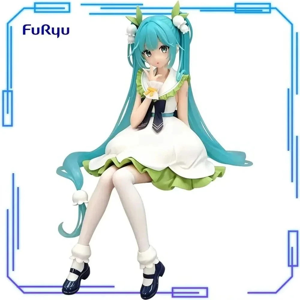 在庫あり-furyu-オリジナル本物の-vocaloid-初音ミク花の妖精スズラン-14-センチメートルモデルおもちゃヌードルストッパーフィギュアギフト