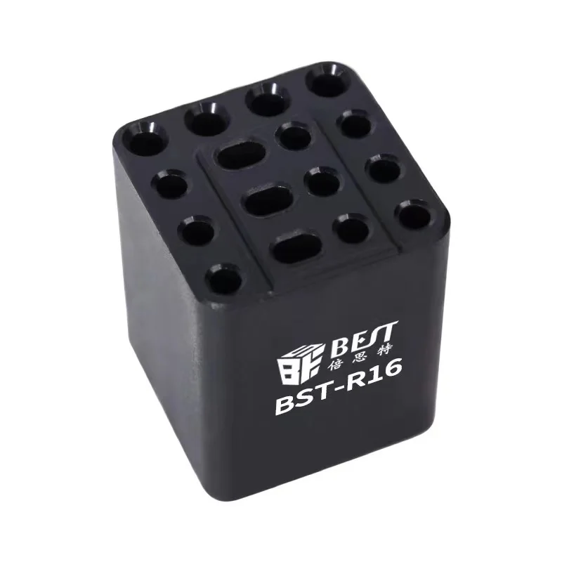 BST-R16 16 Hole Classified Storage Box Suitable For T12 JBC T210/T245/C115 Soldering Iron Head Sorting And Maintenance Tool Rack