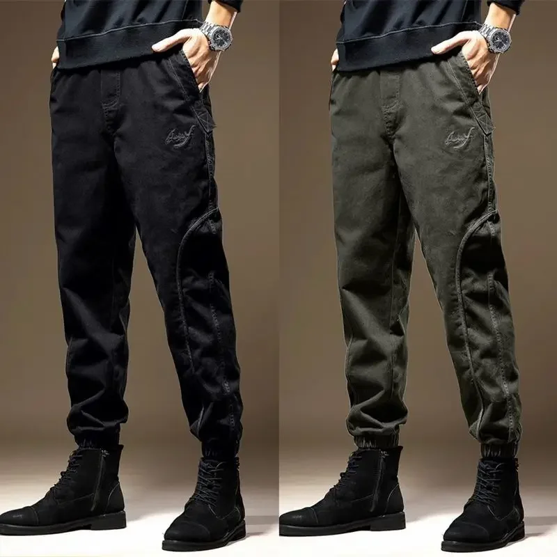 Pantaloni Uomo Pantaloni cargo larghi da uomo di alta qualità Y2k Vintage Regular Fit stile coreano economici lunghi larghi Harajuku Techwear Emo