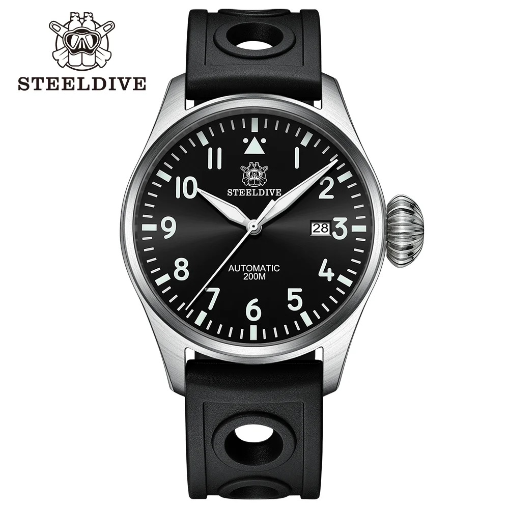 

STEELDIVE Official SD1930 Luxury Fully Automatic Mechanical Men's Watch Swiss Super Luminous BGW9 NH35 Movement 20Bar Waterproof