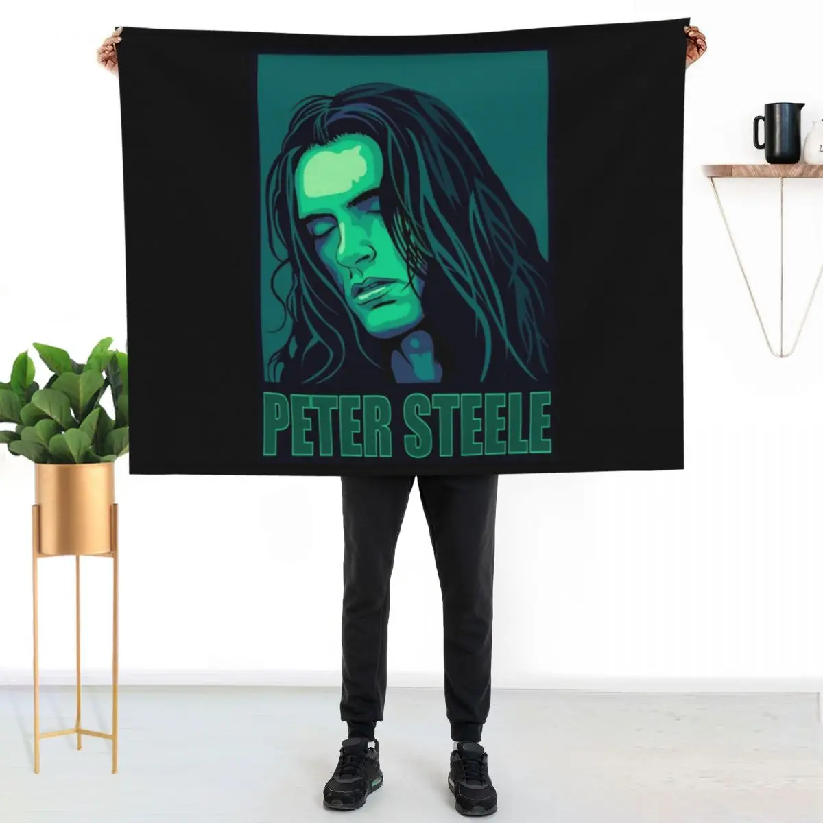 Day Gift For Peter Steele Halloween Throw Blanket Hairys Decorative Sofas Decorative Beds Cute Weighted Furrys Blankets