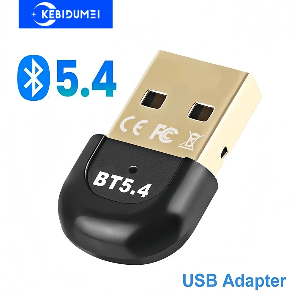 

USB Bluetooth 5.4 5.3 Dongle Adapter for PC Speaker Wireless Mouse Keyboard Music Audio Receiver Transmitter Drive free