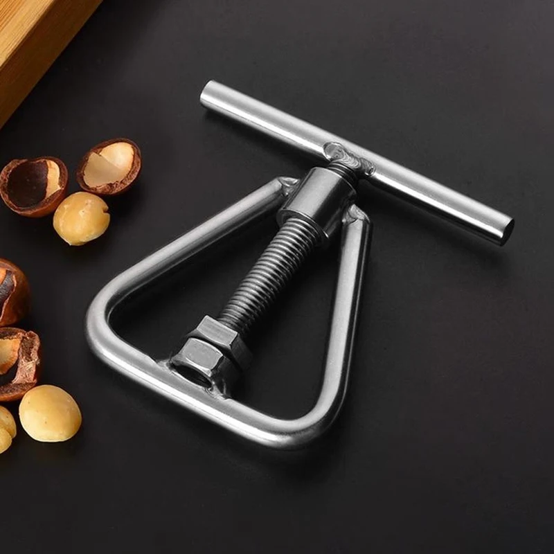 （Summer4）Multifunctional Manual Nut Opener Cracker Machine Walnut Kitchen Tool Steel Sheller Nut Macadamia Accessories view 5