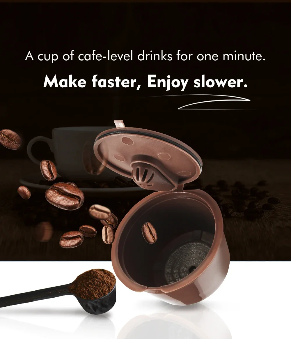 Reusable Coffee Capsule For Nespresso Dolce Gusto Coffee Machine Refillable Coffee Maker refillable cafe capsula