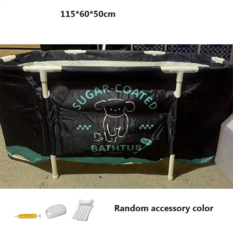 

Portable Bathtub Ice Bath Tub Thicken Multiple Layer Bathtub Fold Up Bathtub Family SPA Soaking Tub Random accessory color