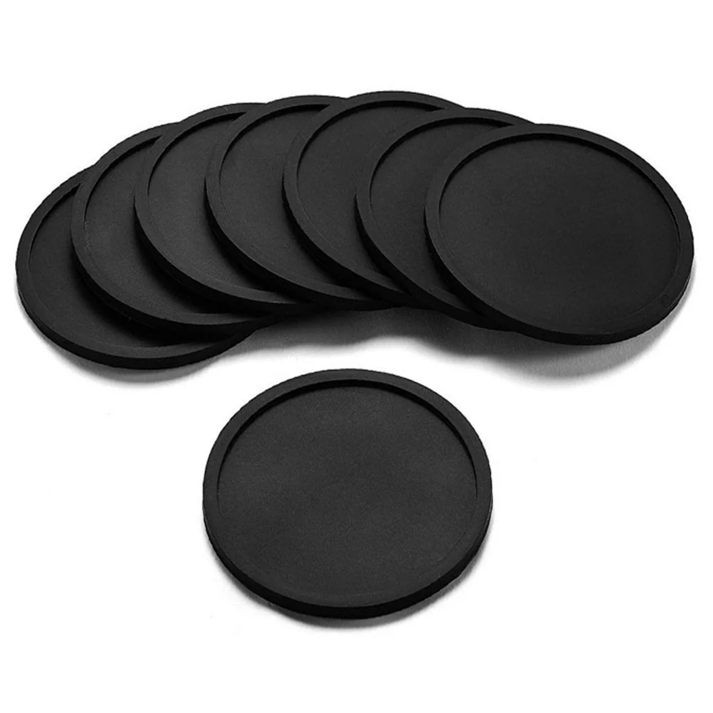 

Silicone Cup Coaster Round 10cm Diameter Thick Non-Slip Heat Resistant Waterproof Insulation Mug Pad Bowl Placemat for Home Bar