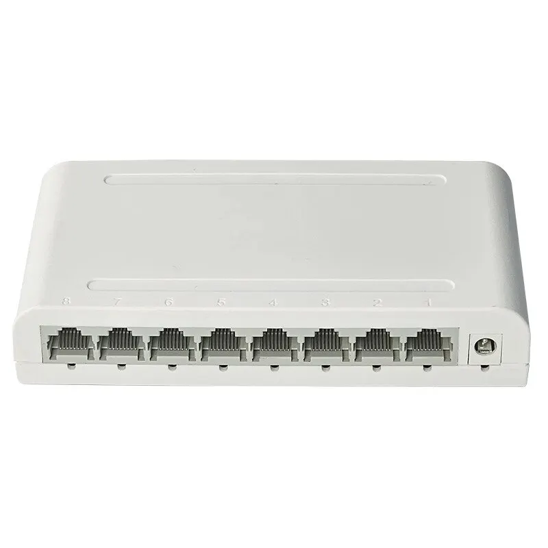 Switch dati Gigabit a 5-8 porte DBIT, Hub di rete, Splitter Ethernet Desktop, porte schermate Plug & Play Mini portatile silenzioso senza ventola