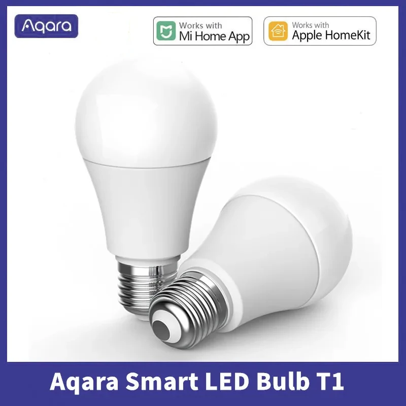 

Aqara Smart LED Bulb T1 E27 2700K-6500K 220-240V Smart Light Bulb Light Adjustable Color Temperature For Xiaomi Mi home HomeKit