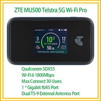 Unlocked ZTE MU500 Telstra 5G Wi-Fi Pro WiFi 6 Mobile Hotspot 5G mmWave & Sub6G Pocket Router Dual Band 4G LTE Cat20 Sim Modem