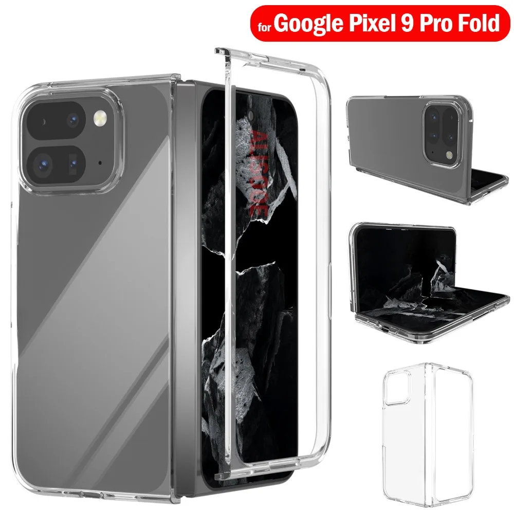 Transparent Funda for Google Pixel 9 Pro Fold Case Ultra Thin HD Clear Shockproof Phone Cover for Pixel 9 Pro Fold Capa