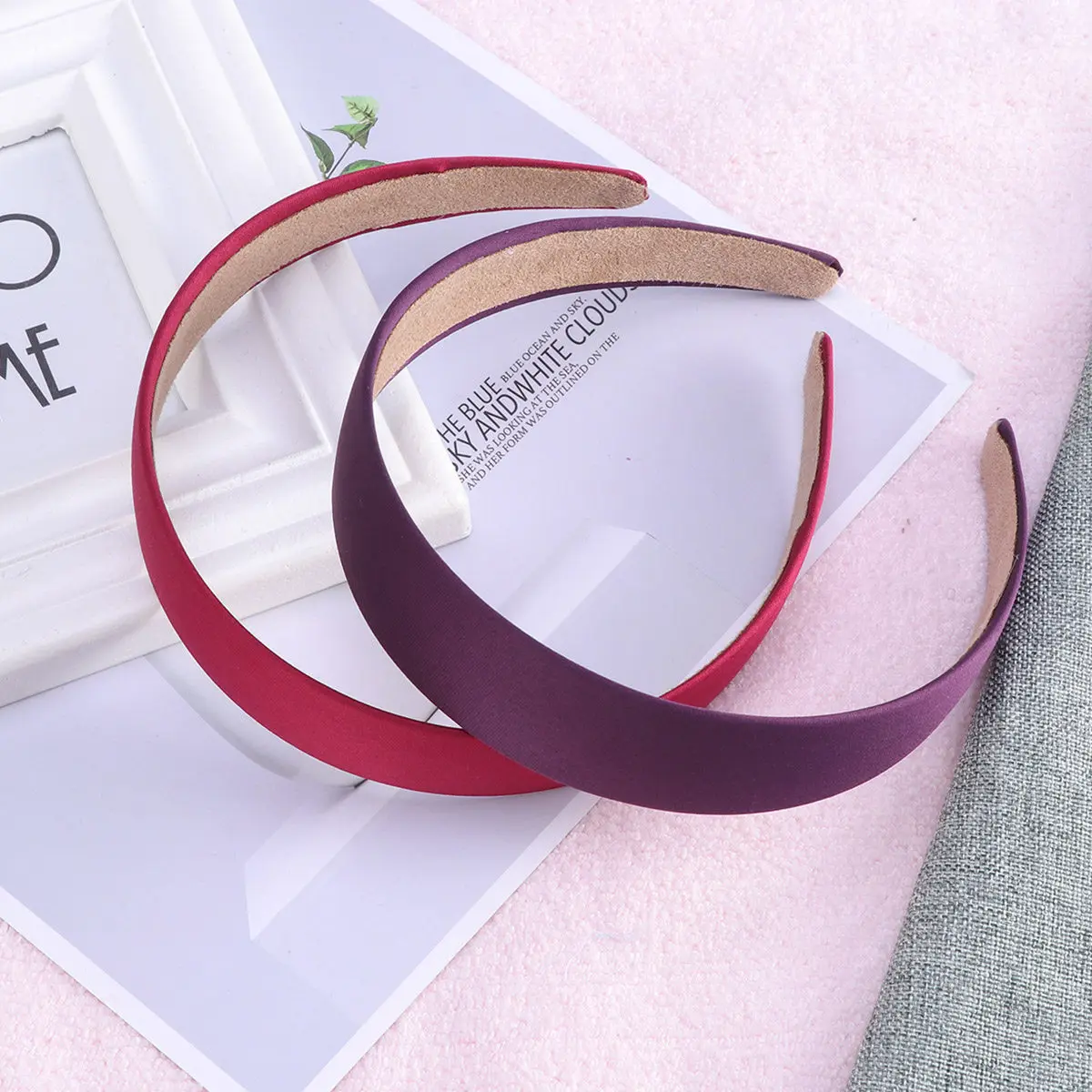 

8 шт. широких эластичных тканевых повязок для волос для женщин, элегантные модные головные уборы в 8 цветах: коричневый, зеленый, синий, хаки