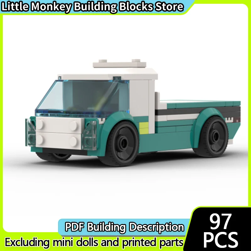 

Speed Racing Car Model MOC Building Bricks Classic Flatbed Truck Modular Technology Children Holiday Gifts Assemble Toys Suit