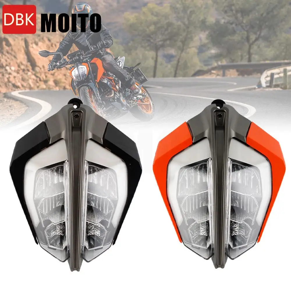

For KTM 390 Duke 2017-2022 Motorcycle LED Headlight HeadLamp Assembly Head Lamp Head Light Accessories Front Light Orange Black