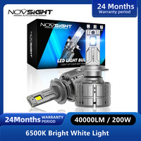 Novsight H7 LED Headlight H4 LED Lights For Car LED H11 9005 HB3 9006 HB4 9012 6500K 40000LM 200W 12V LED Auto Fog Light Bulbs