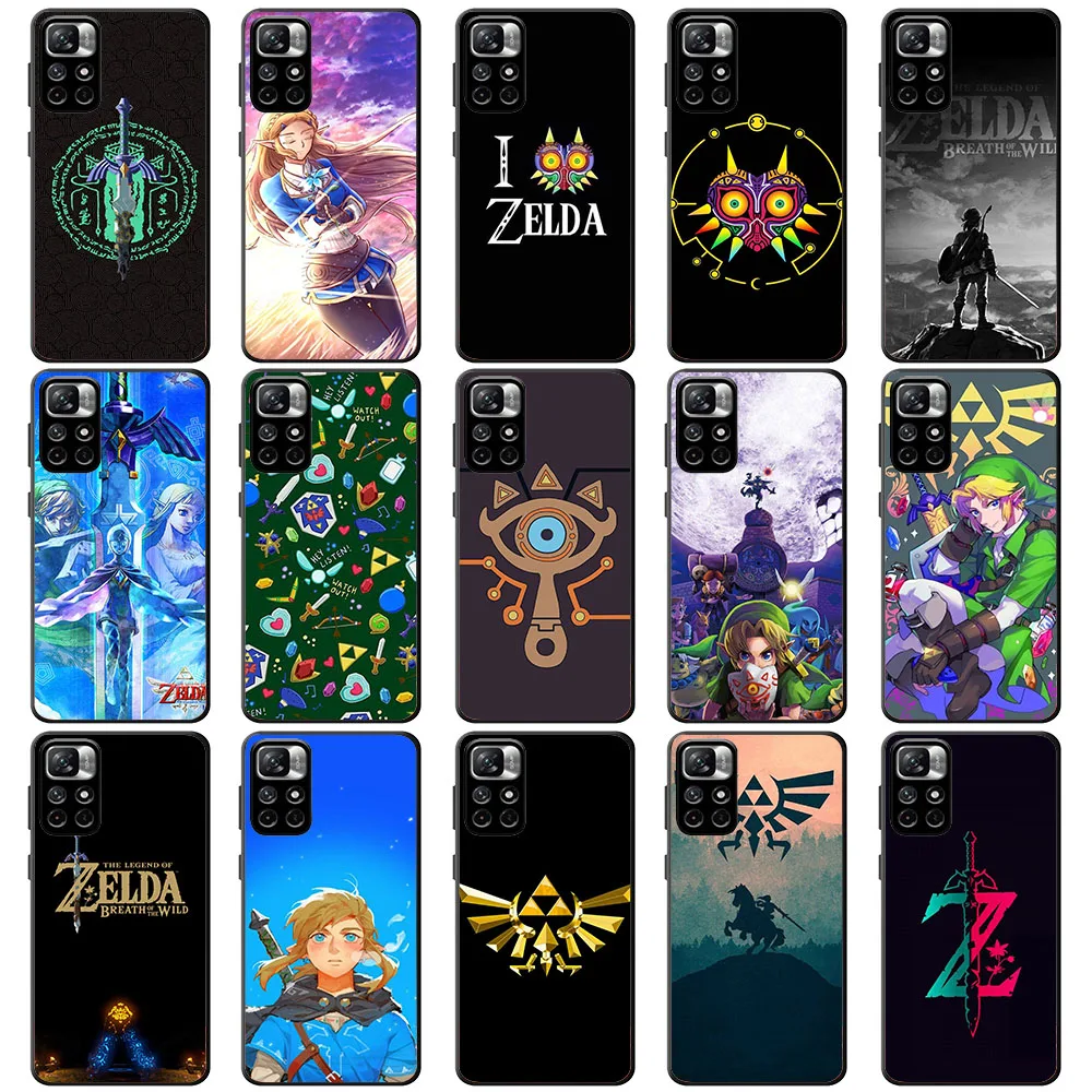 HZ-67 The Legends of Z-Zeldas Soft Case For Xiaomi Poco M6 F5 X3 nfc GT C55 C50 C51 Redmi 12 12C S2 Pro