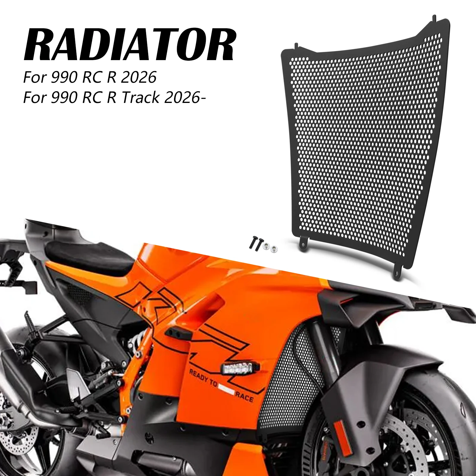 

New Motorcycle Accessories Radiator Guard Set Protector Guard Cover Oil Cooler Cover For KTM 990 RC R 2026 990 RC R Track 2026-