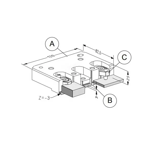 

2025newHPEDM supply precision pallet vise for Wire edm clamping HE-P06629