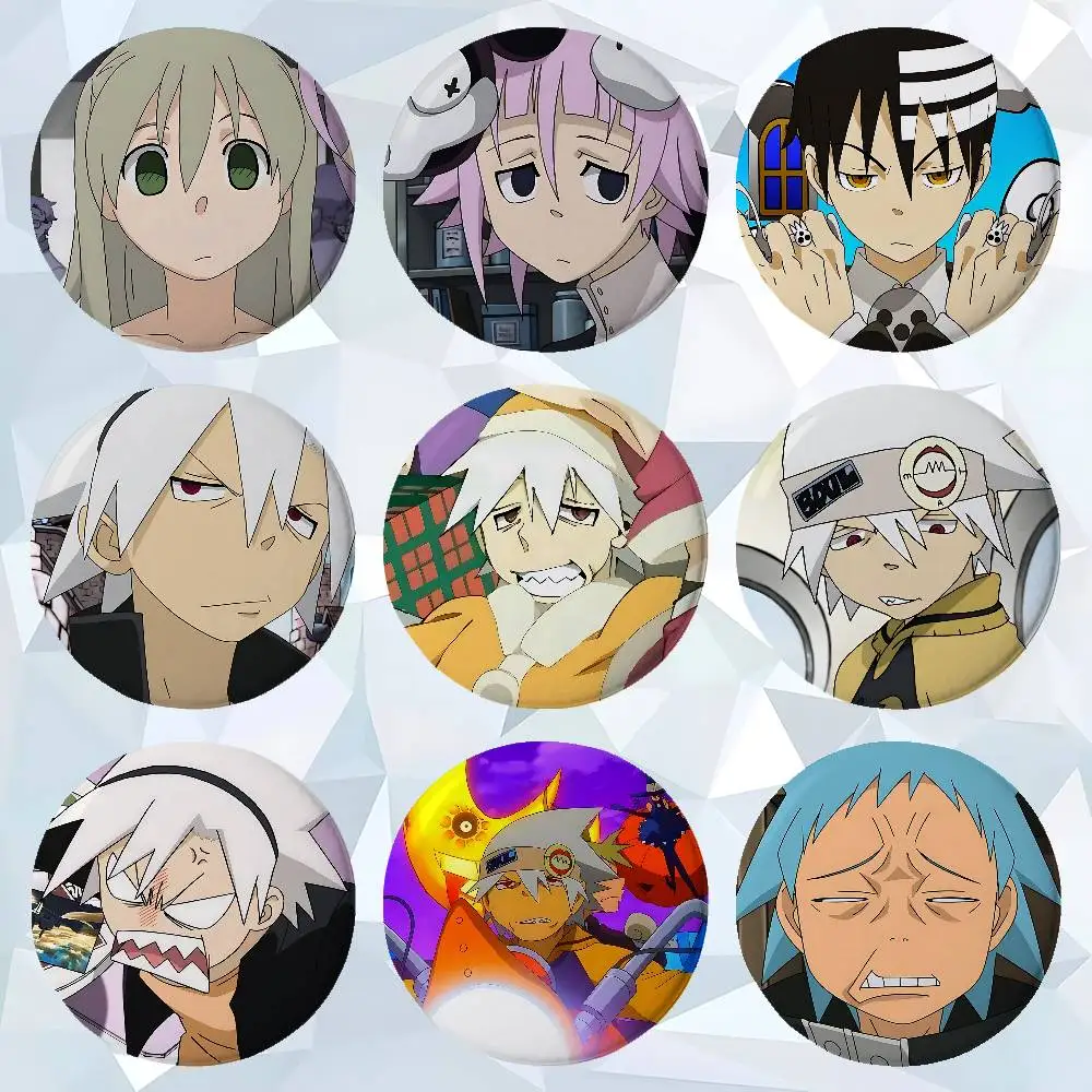 Anime S-SOUL EATER Cover Brooches Funny Meme Badge Fashion Jewelry Gifts