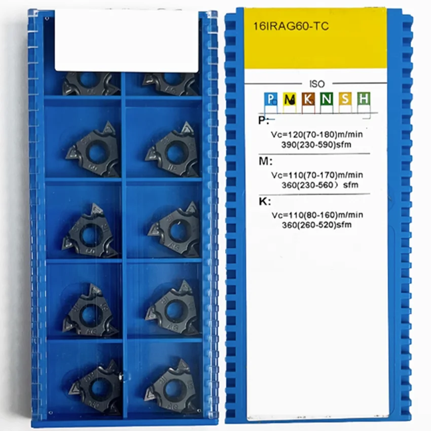 16IRAG60-TC/16IRA60-TC/16IRG60-TC/16IRAG55-TC/16IRA55-TC/16IRG55-TC GM3225 16IR CNC carbide Threaded inserts 10pcs/box