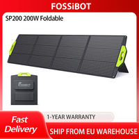 FOSSiBOT SP200 200W Foldable Solar Panel, Adjustable Kickstands for Home, RV, Camping, Blackout, 23.4% High Cell Efficiency,ETFE