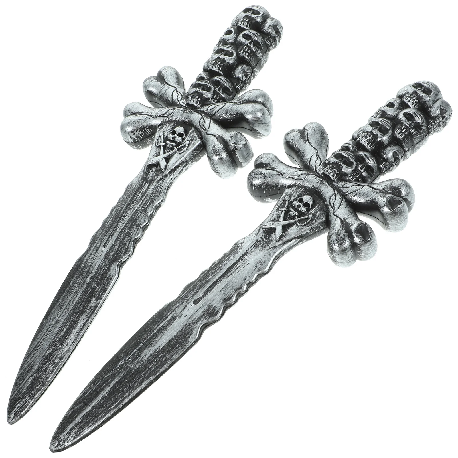 2pcs Pirate Swords Props Plastic Sword For Halloween Cosplay Party Pretend Play Training Costume Accessories Masquerade Birthday