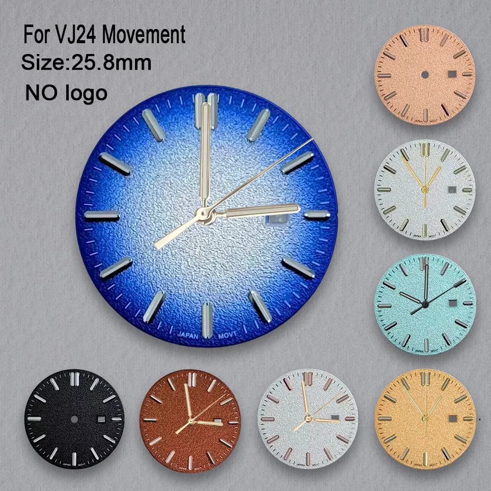 No Logo 25.8mm Women  Dial For VJ24 Movement High-Quality Custom Logo Watch Dials Hands Case Accessories Repair Tools