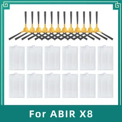 Kit de pièces de rechange pour aspirateur robot ABIR X8, brosse latérale, filtre Hepa, accessoires de remplacement, accessoire de rêve