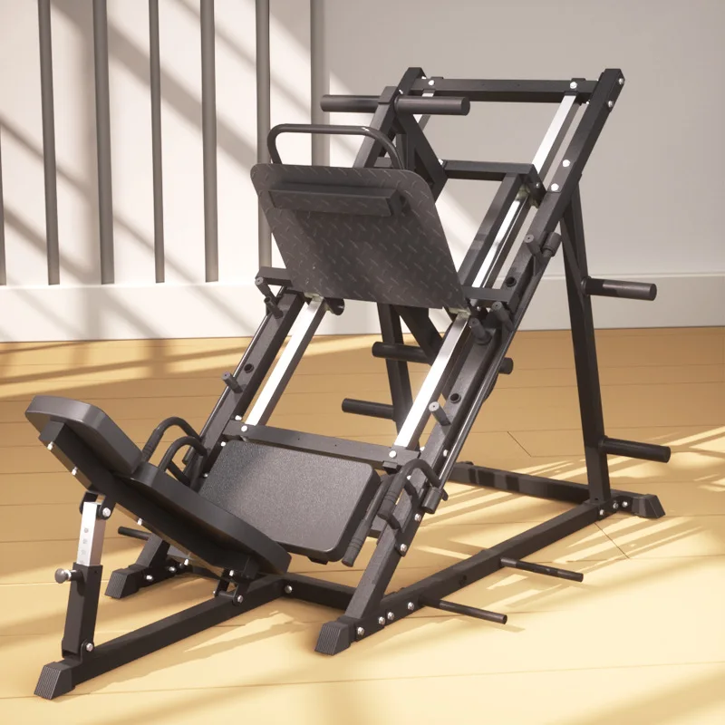 

Fitness equipment suitable for both men and women: 45 degree squat machine, rear pedal trainer, and leg strength stand