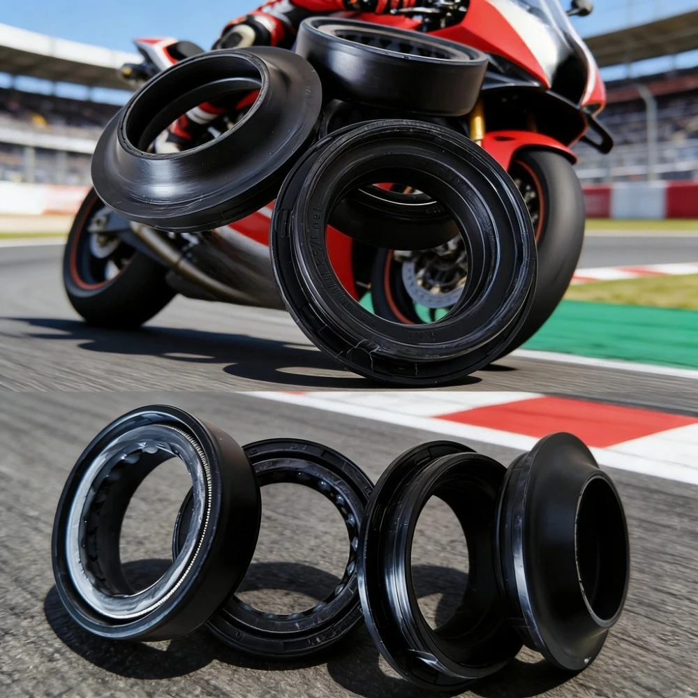 

2/4/8pc Motorcycle Front Fork Oil Seal & Dust Cover For Yamaha AG 125 AG125 AG 200 AG200 XTZ 125 XTZ125 1987-2013 2015 2016 2017