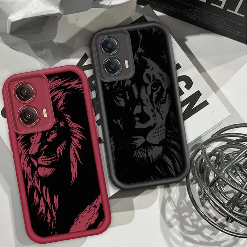 

Cool Lion Popular For Motorola G85 Edge 50 G24 G35 E14 G04 G34 G Stylus G54 G13 G32 G14 5G Eye Ladder Phone Case