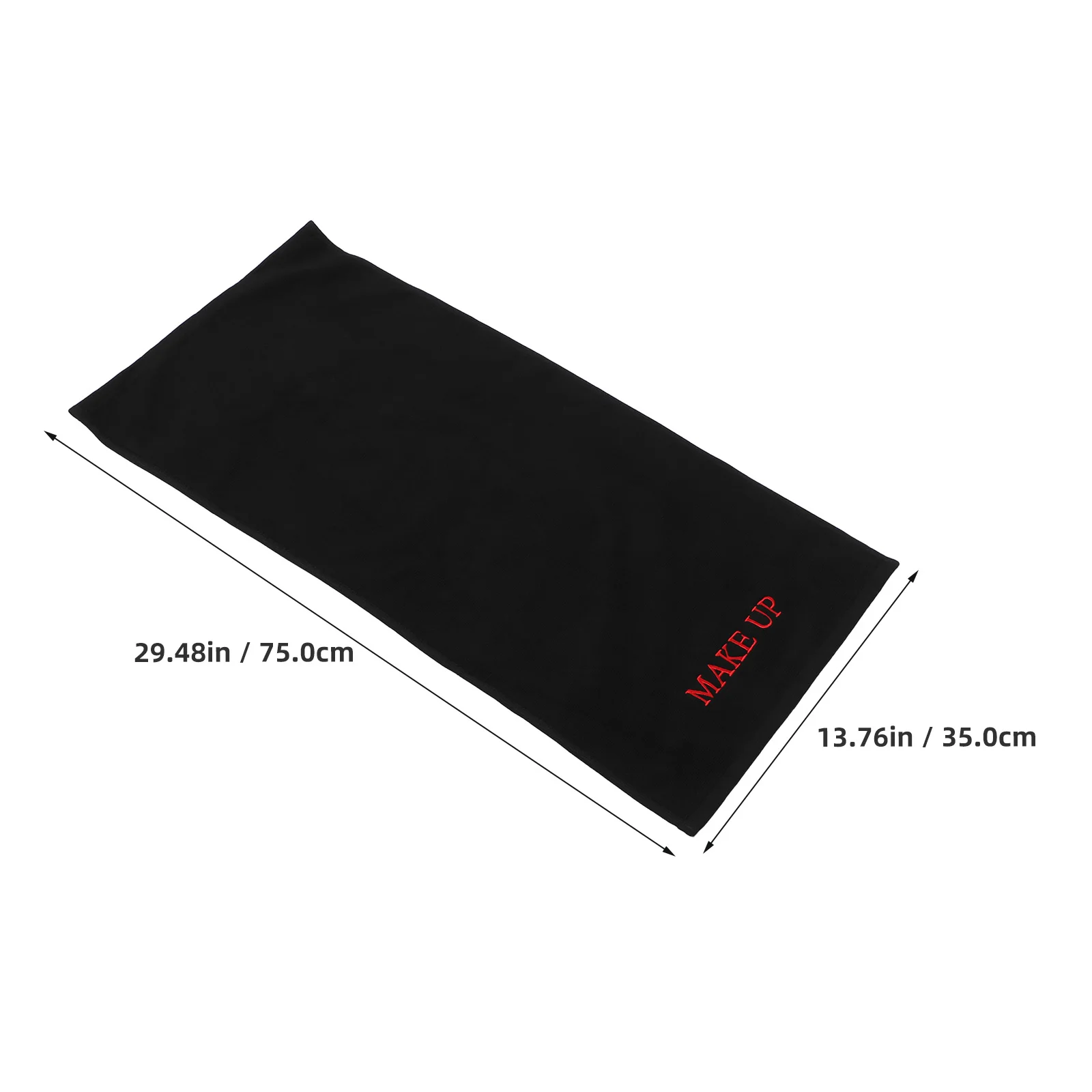 Cotton Dressing Table Mat 75X35Cm Black Absorbent Makeup Vanity Pad For Beauty Counter Desktop Protector Large Cloth Vanity